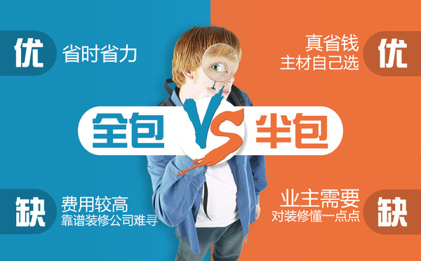 不懂裝修的人是半包好還是全包好？（裝修揭...